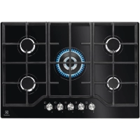 Electrolux KGG7536K 75 cm Wok Gözlü Siyah Cam Ankastre Ocak