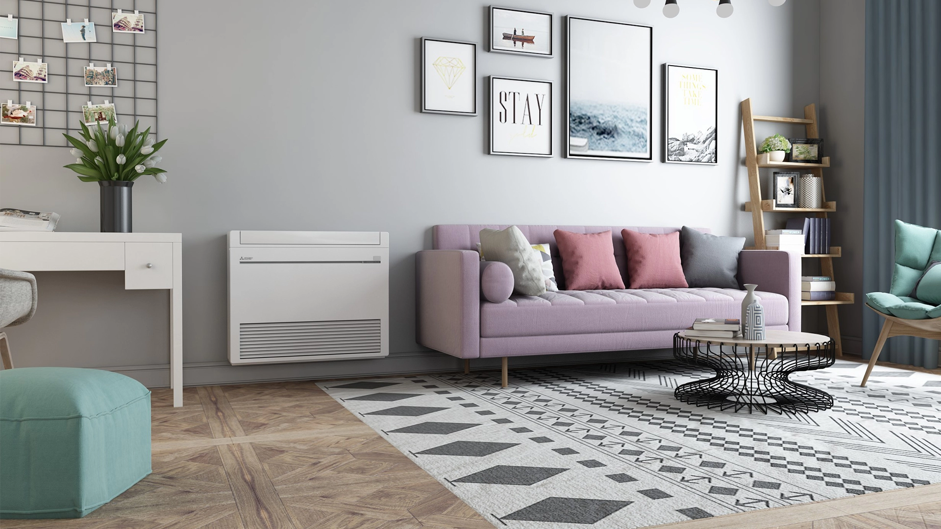 mitsubishi yer tipi klima