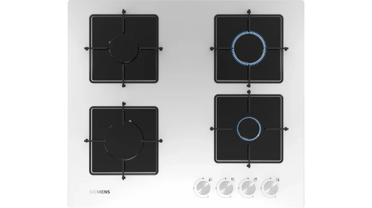 Siemens EN6C2PO12O Beyaz Cam Ankastre Ocak (Teşhir)