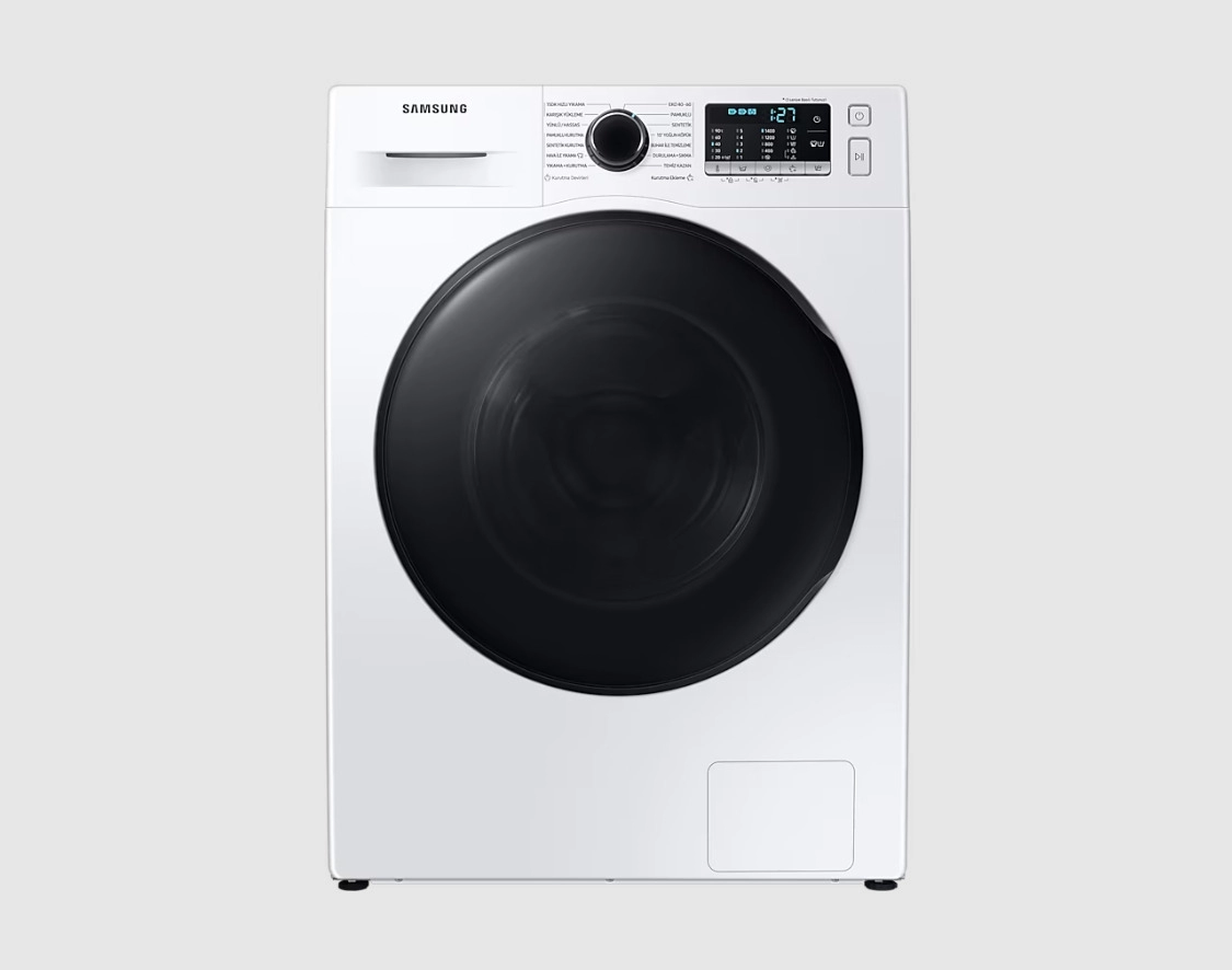 Samsung WD90TA046BE1AH Air Wash 1400 Devir 9 kg / 6 kg Kurutmalı Çamaşır Makinesi