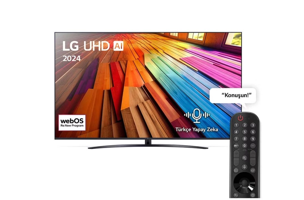 LG 75UT81006LA 4K Ultra HD 75" 190 Ekran Uydu Alıcılı webOS Smart LED TV