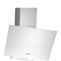 Bosch DWK64PJ20T Beyaz Duvar Tipi Ankastre Davlumbaz