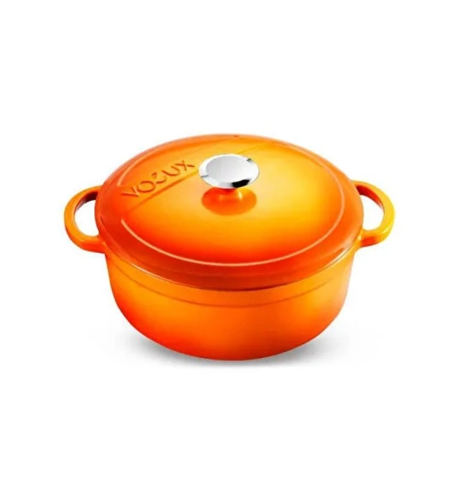 Voeux Amusant Turuncu 24 cm Derin Döküm Tencere