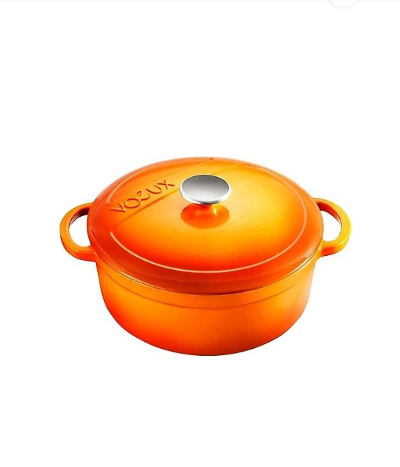 Voeux Amusant Turuncu 28 cm Derin Döküm Tencere