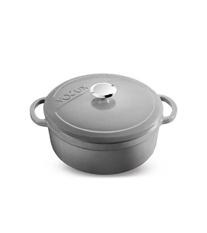 Voeux Gracieuse Gri 20 cm Derin Döküm Tencere