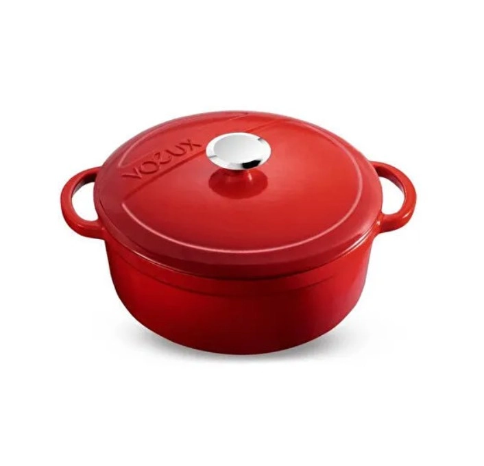 Voeux L'amour Kırmızı 28 cm Derin Döküm Tencere