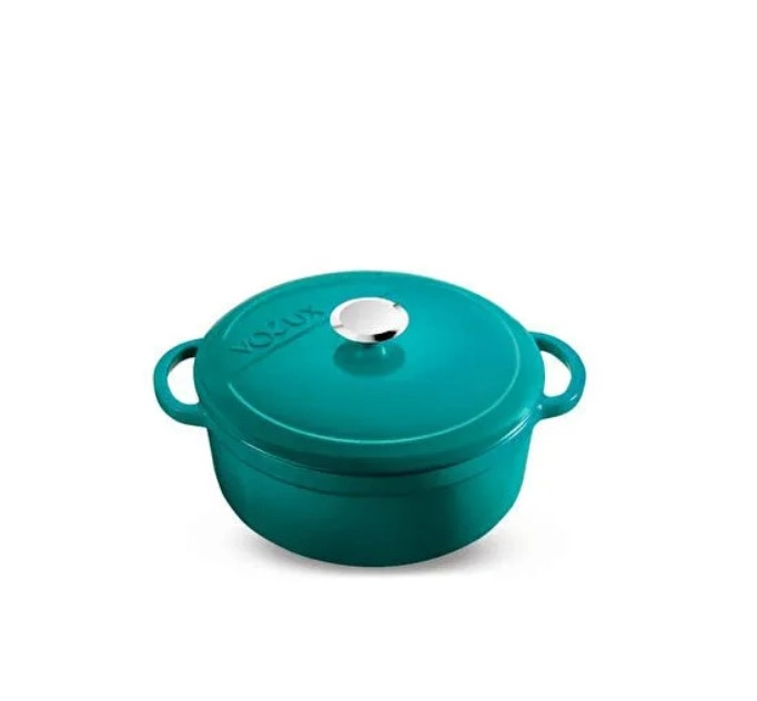 Voeux Profond Turkuaz Derin Döküm Tencere 24 Cm