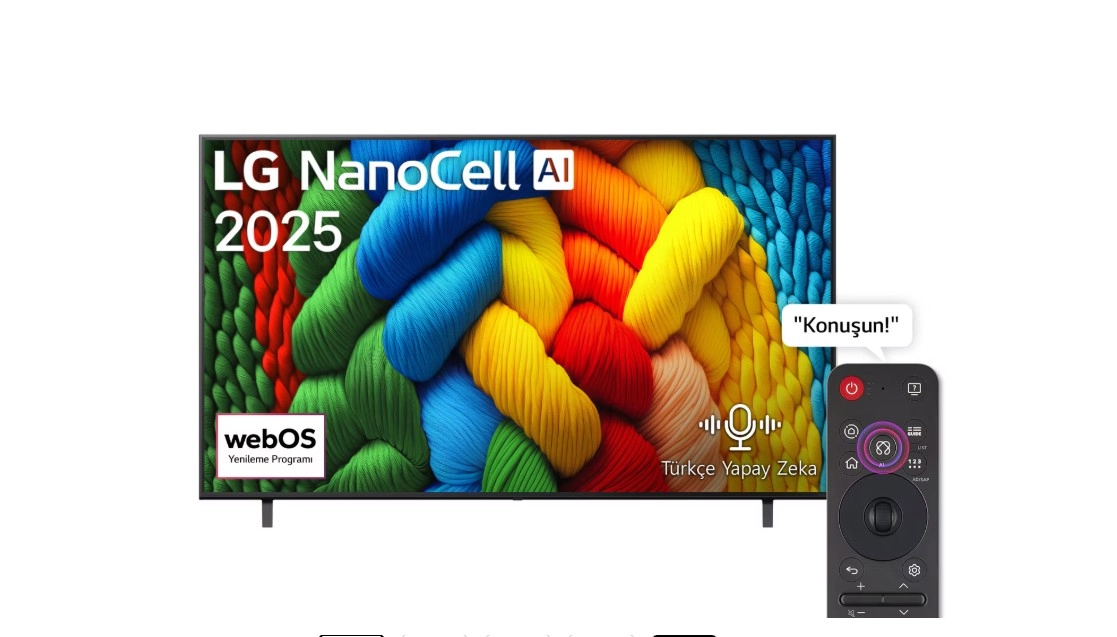 LG NanoCell 55NANO80A6B 4K Ultra HD 55'' 140 Ekran Uydu Alıcılı webOS Smart LED TV (B-GRADE)