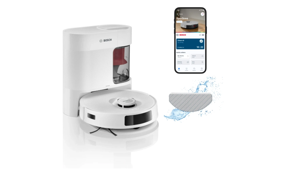 Bosch Spotless Advanced BCRD2W Çöp İstasyonlu Akıllı Robot Süpürge