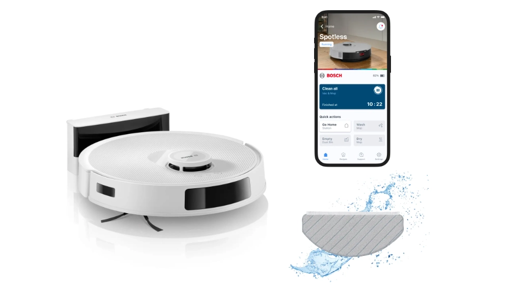 Bosch Spotless BCRC1W Akıllı Robot Süpürge