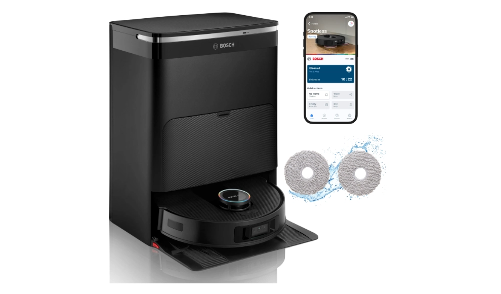 Bosch Spotless Max BCRDW3BX Çöp İstasyonlu Akıllı Robot Süpürge